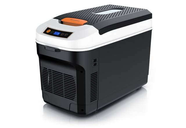 Brandson Elektrische Kühlbox 21 L, Kühlt & hält Warm, von -18 bis +65°C, Sichtfensterdeckel, 21 l, LCD-Display, ECO-Modus, Tragegurt, mobil und leise, für Camping, Auto