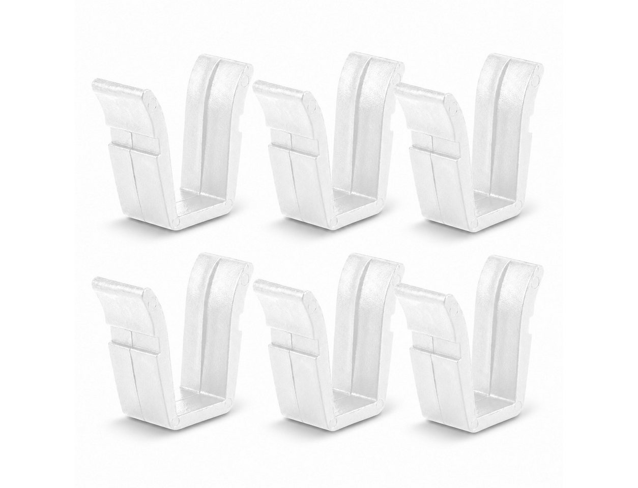 Bestlivings Feststeller Gardinenstopper, Gardinenschienen, Innenlaufschienen, (6-St), Endfeststeller, Kunststoff, für alle gängigen Schienensysteme geeignet Bild 2