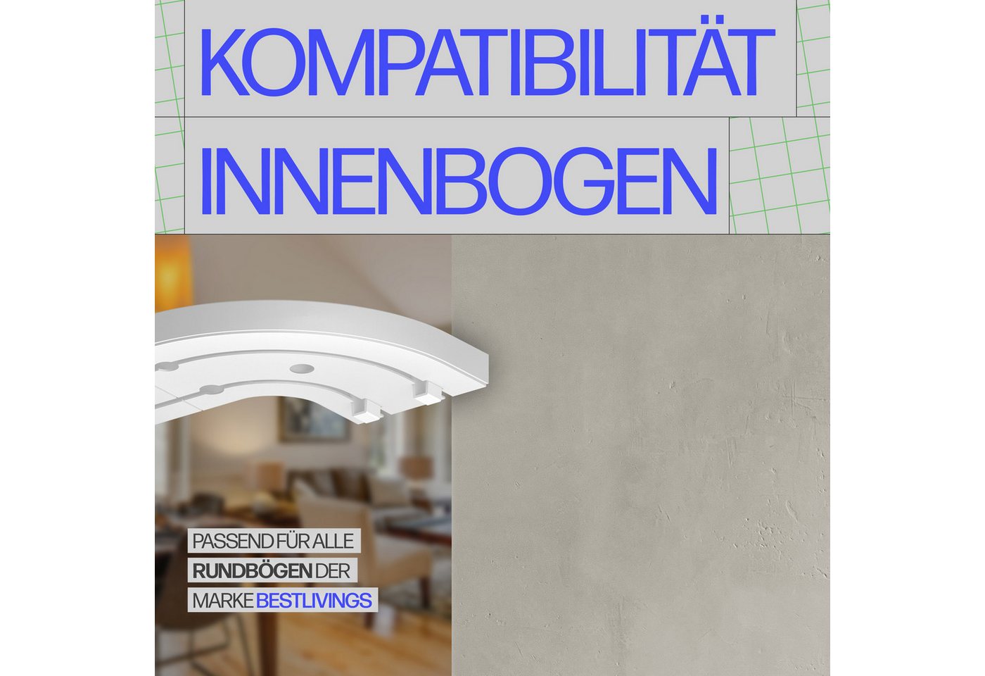 Bestlivings Feststeller Gardinenstopper, Gardinenschienen, Innenlaufschienen, (6-St), Endfeststeller, Kunststoff, für alle gängigen Schienensysteme geeignet Bild 3