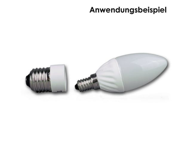 world-trading-net Lampenfassung Lampenfassung Adapter E27 auf E14 Fassung