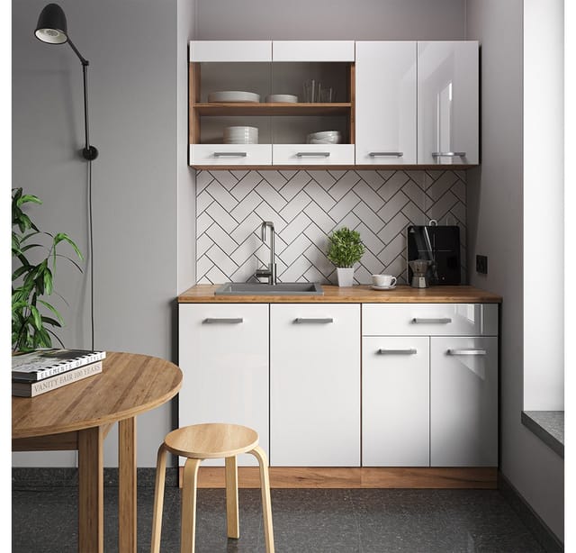 Vicco Hängeschrank R-Line, Weiß Hochglanz, 59.2 x 59 cm Möbelfront für den Hängesc... (1-St)