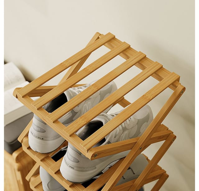 Vicco Schuhregal Ziggy, Bambus, 26 x 100.5 cm mit 7 Fächern, 1-tlg.