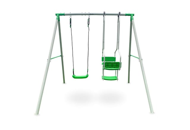 HyperMotion Mehrkindschaukel Kinderschaukel 3er Set, Gartenspielplatz