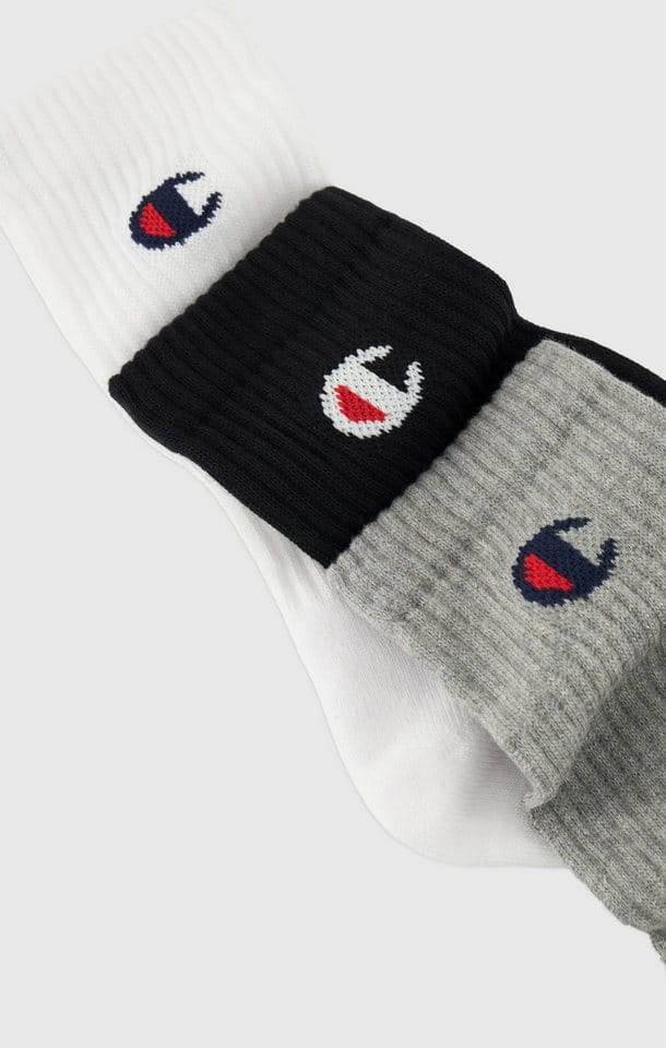 Champion Tennissocken (Packung, 6-Paar) 6er-Pack, sportliche Tennissocken, mit Logoschriftzügen, aus Baumwolle