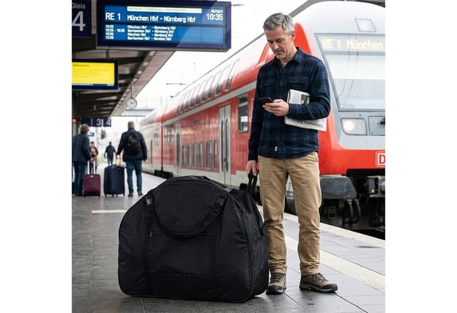 SachsenRAD Aufbewahrungstasche Faltrad-Transporttasche Premium für SachsenRAD F2 / F3 / F11 / F12, gefaltet 86 x 39 x 15 cm