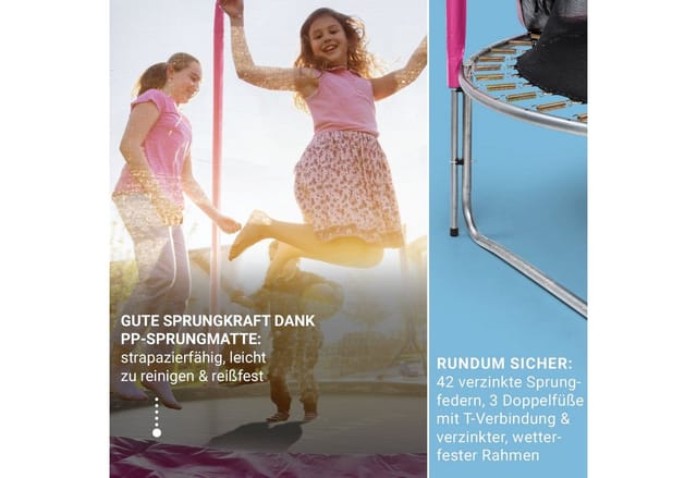 KLARFIT Gartentrampolin Jumpstarter, Ø 0 cm, Kinder Trampolin Outdoor Trampolin Kinder Gartentrampolin für zuhause