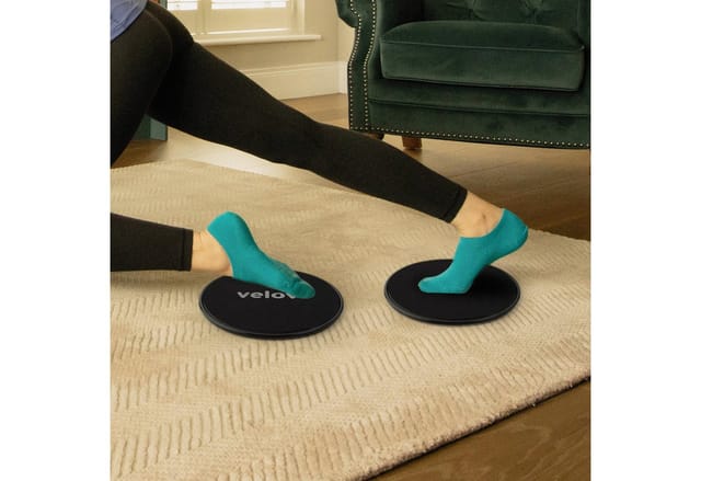 velov Bauchmuskelmaschine 1x Gleitscheibe Fitness Slider Doppelseitige Gliding Disc Slide Pad, für Bauchmuskeltraining und Ganzkörper Zuhause