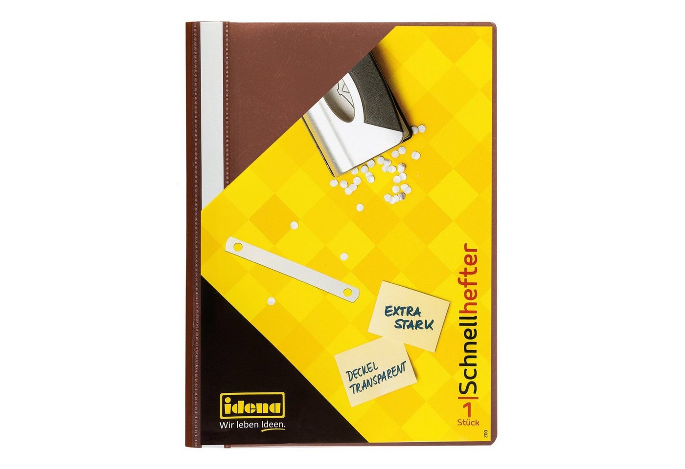 Idena Hefter Idena Schnellhefter A4 PP braun extra stark
