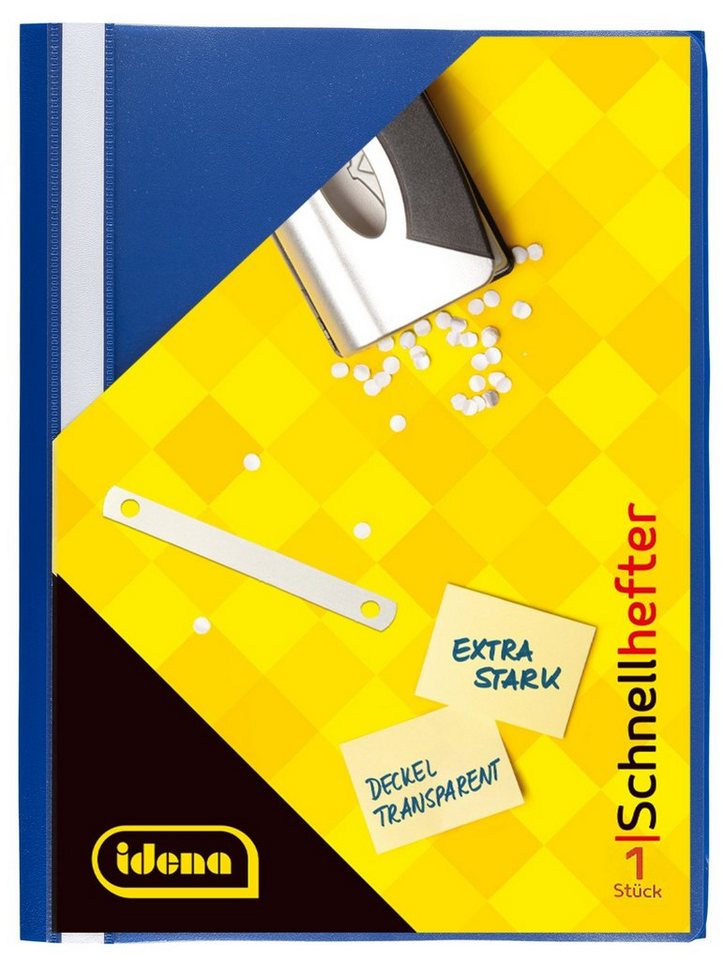 Idena Hefter Idena Schnellhefter A4 PP blau extra stark Bild 3