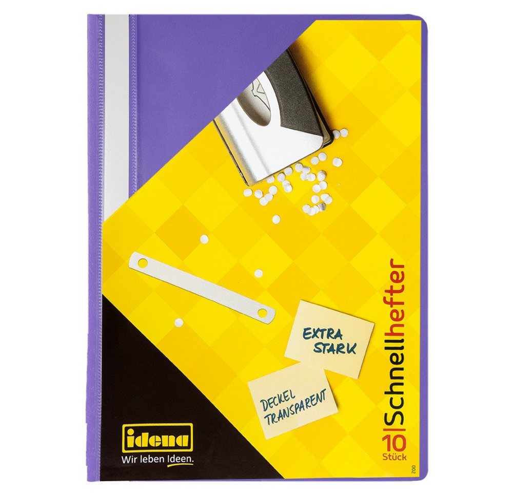 Idena Hefter Idena Schnellhefter A4 PP lila extra stark