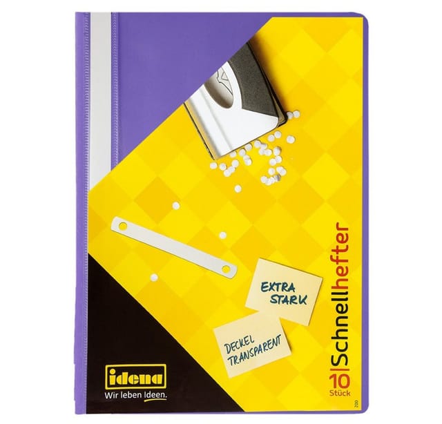 Idena Hefter Idena Schnellhefter A4 PP lila extra stark