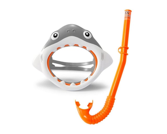 Heinrich Bauer Taucherbrille Schnorchel Set Shark 2 Teile
