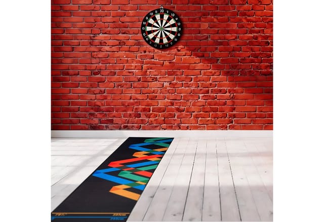 relaxdays Dartmatte Dartteppich mit Abwurfline, 4