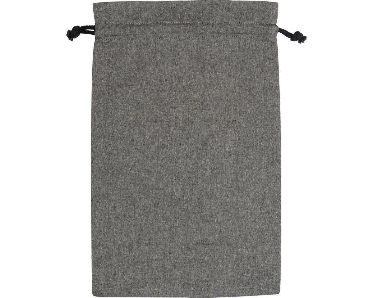 Macma Freizeittasche Baumwollbeutel / Kordelzug Stofftasche / Farbe: anthrazit Bild 3