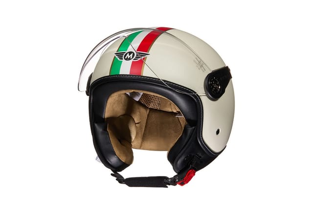MOTO HELMETS Motorradhelm Integralhelm Motorrad Full Helm H-44 Italia, Helm für Motorrad Roller Scooter, Schnellverschluss, Visier, nur 1050g