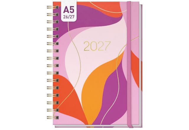 Häfft Terminkalender Lieblings-Timer 2026/2027 / 17 Monate / A5, Wire-O-Bindung