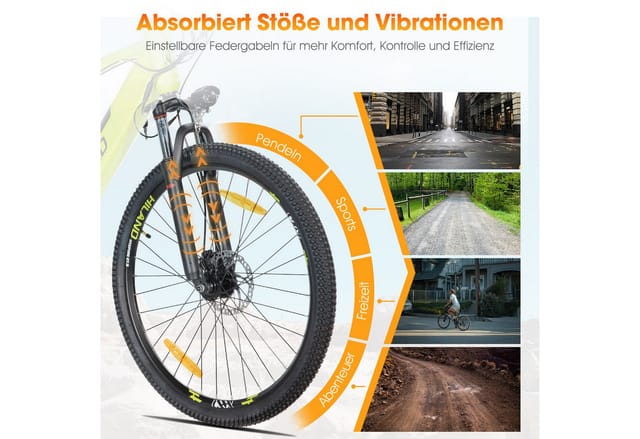 HILAND E-Bike HILAND Vollfederung Mountain E-Bike 27,5 Zoll 350W Pedelec