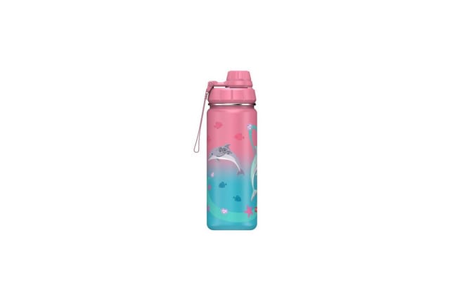 Step by Step Trinkflasche Edelstahl Trinkflasche Sealife 0,5 l, Kinder-Flasche, nicht Spülmaschinengeeignet, 500 ml