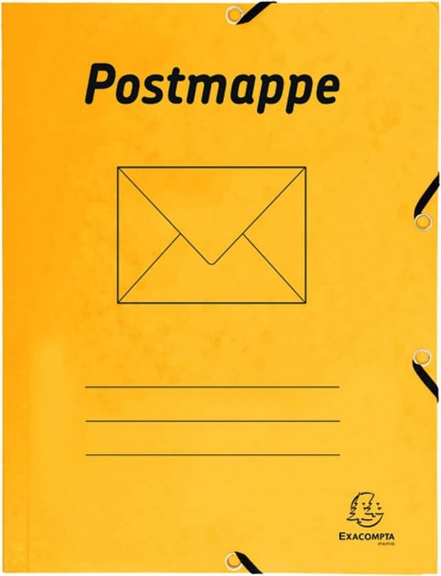 ExaClair Organisationsmappe EXACOMPTA Postmappe A4 gelb