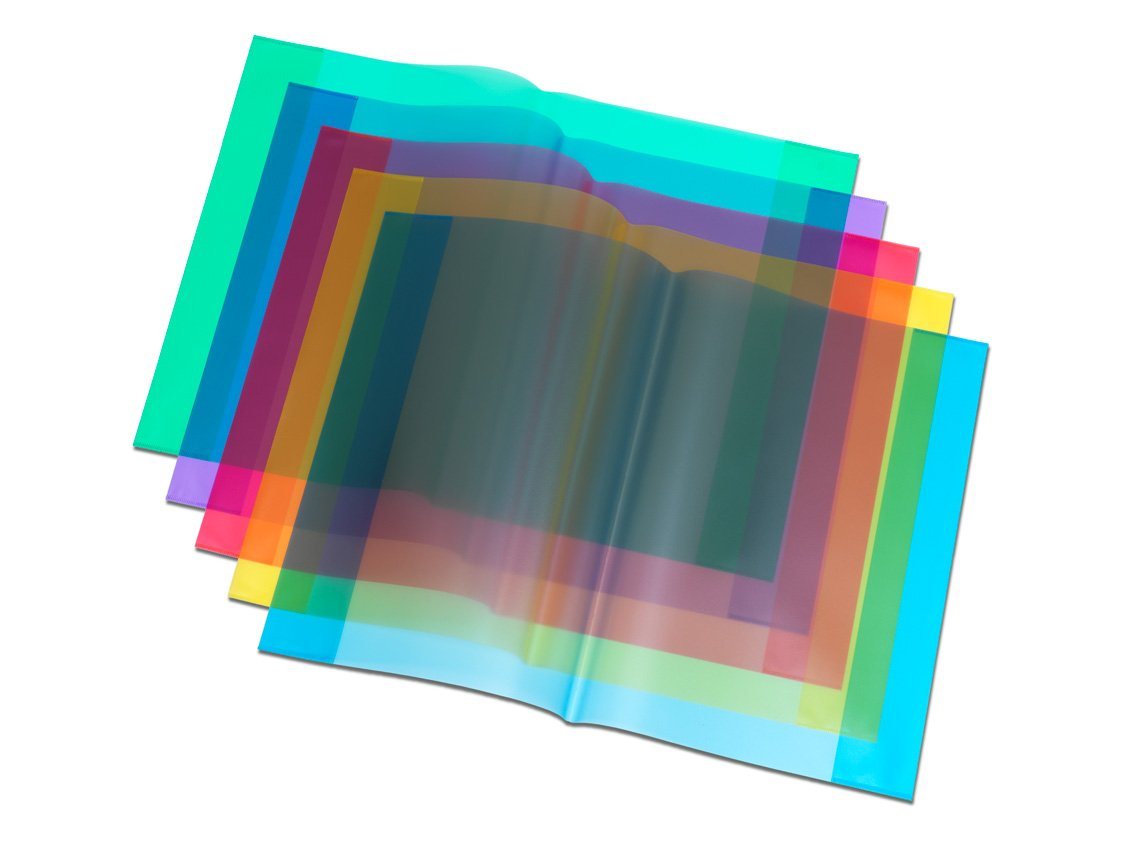 Loer & Schäfer Schulheft Heftumschlag / Hefthülle DIN A4 / Farbe: transparent klar