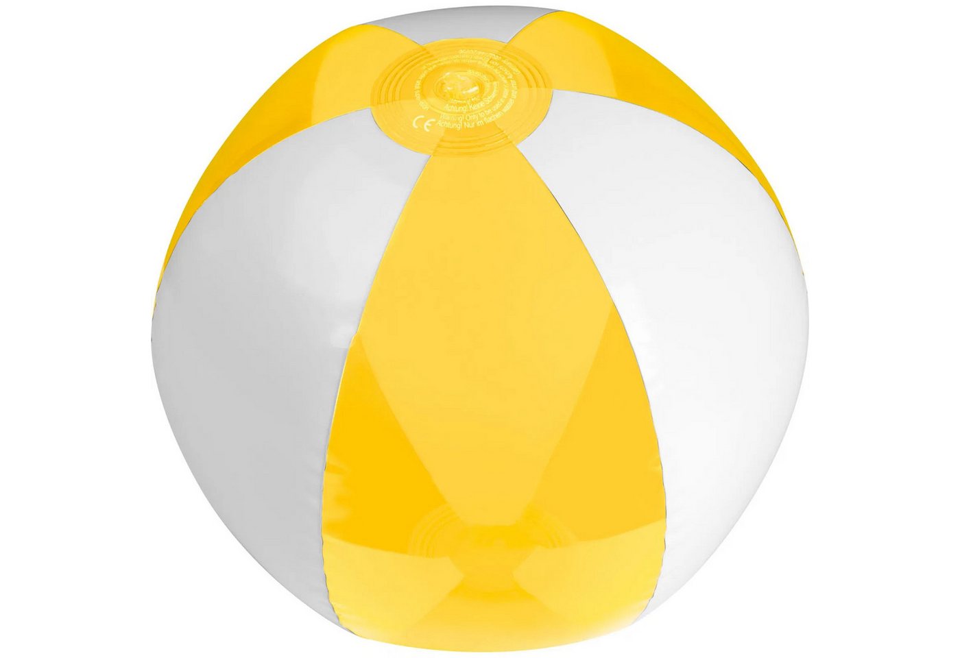 Easy Gifts Wasserball Strandball / Wasserball / Farbe: weiß-transparent gelb
