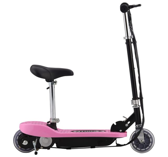 vidaXL Scooter E-Scooter mit Sitz 120 W Rosa, (1 tlg)