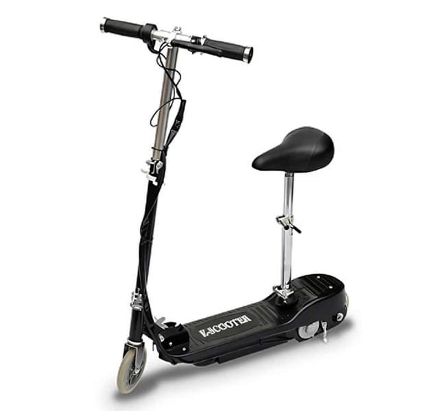 vidaXL Scooter E-Scooter mit Sitz 120 W Schwarz, (1 tlg)