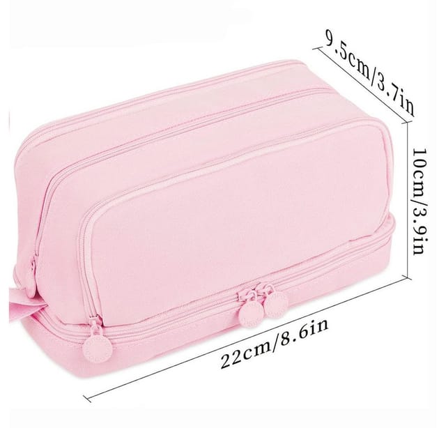 Agger Federmäppchen Federtaschen Mäppchen mit 3 Fächer Schulmäppchen, Große Kapazität Stiftetasche für Schule & Büro