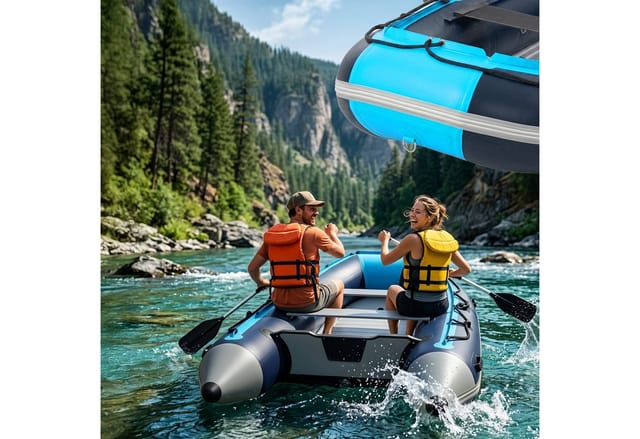 relaxdays Schlauchboot 3,20 M für 4 Persone