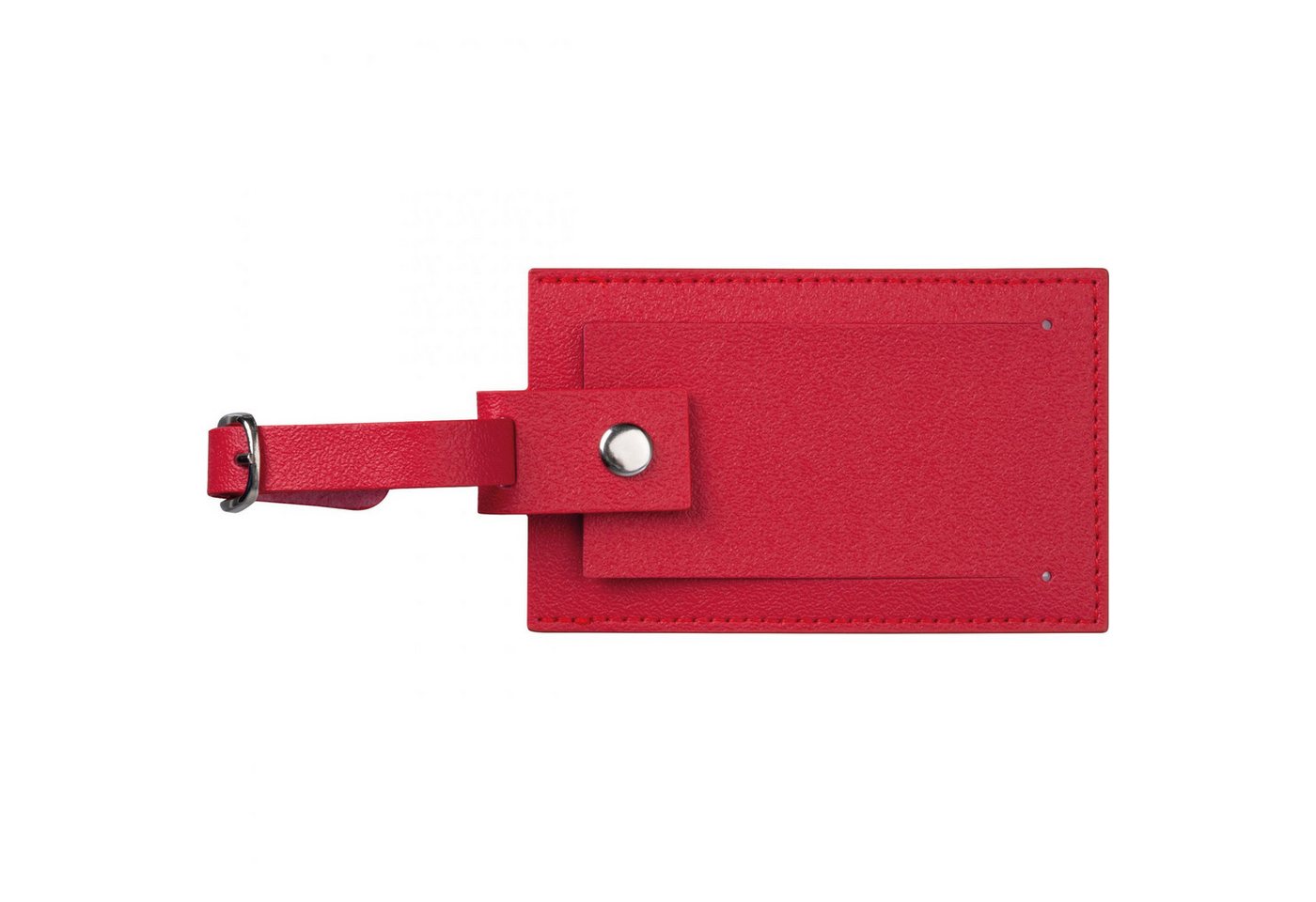 Macma Koffer Kofferanhänger aus Kunstleder / Farbe: rot Bild 3