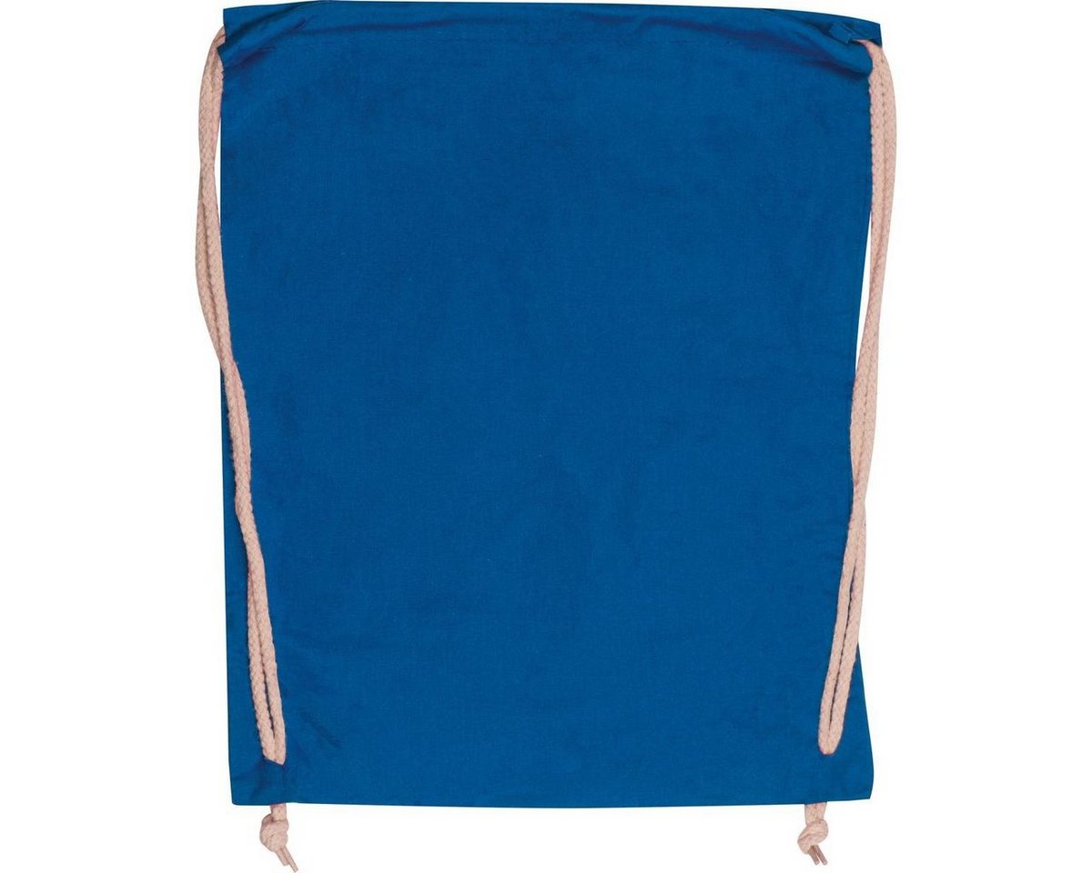 Easy Gifts Gymbag Gymbag / Sportbeutel / Turnbeutel aus Baumwolle / Farbe: blau