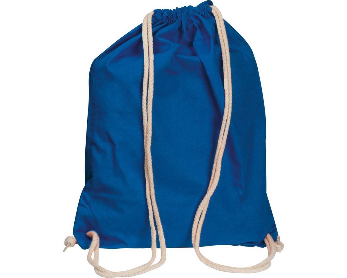 Easy Gifts Gymbag Gymbag / Sportbeutel / Turnbeutel aus Baumwolle / Farbe: blau Bild 2