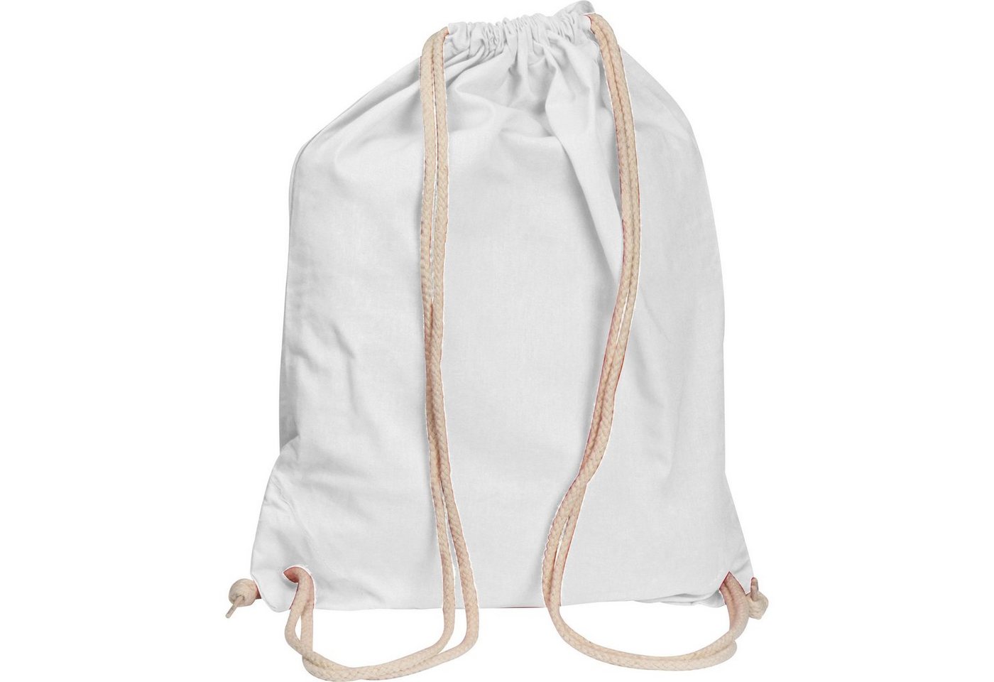 Easy Gifts Gymbag Gymbag / Sportbeutel / Turnbeutel aus Baumwolle / Farbe: weiß
