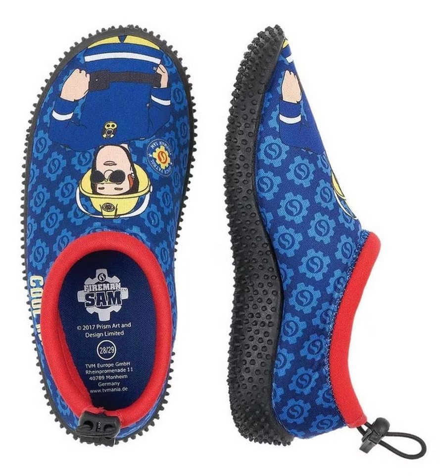 Feuerwehrmann Sam FEUERWEHRMANN SAM Badeschuhe Schwimm Strandschuhe Kinder 31-32 Badeschuh Badeschuhe Kinder