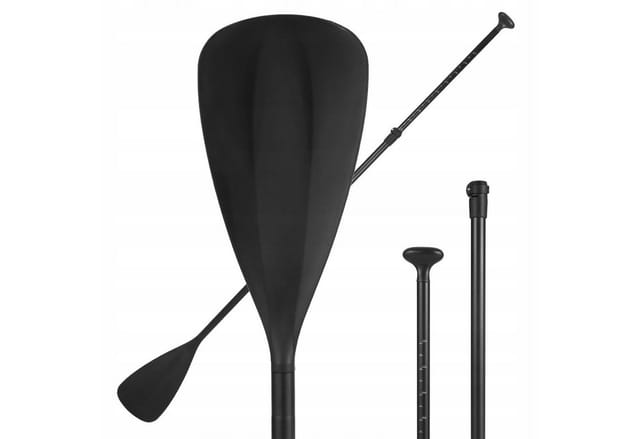 Moto Active Stand Up Paddel Board verstellbar 3-teilig faltbar Kajak T-Griff SUP-Paddel, (SUP-Paddel Aluminium verstellbar 3-teilig, 3-St., 175-210cm), Einblatt T-Griff faltbar