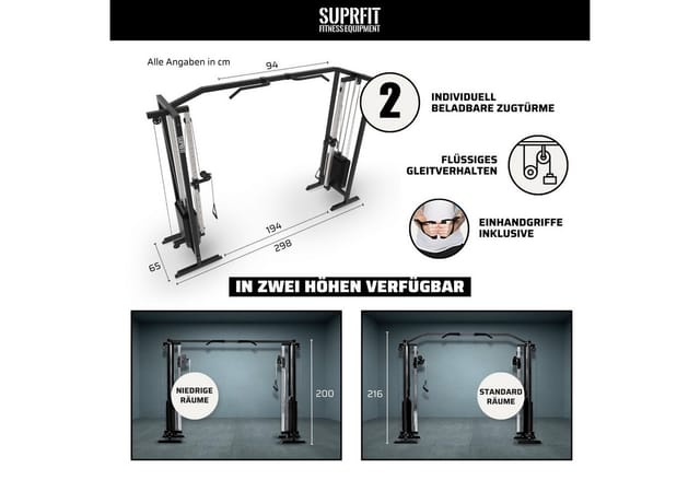 Suprfit Hallador Kabelzugturm Regular 216cm