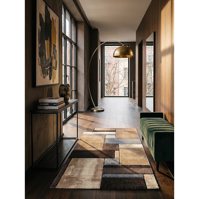 Läufer Kurzflor Beige 60x110 cm - BIENO Kadima Design