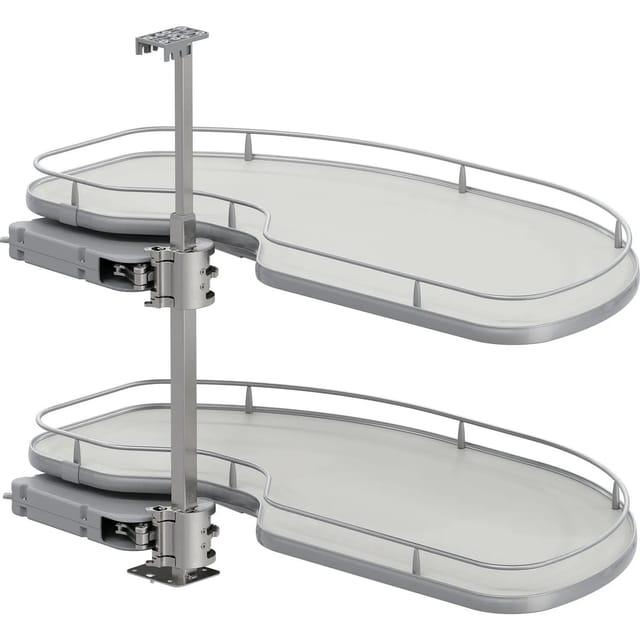 Vauth-Sagel Eckschrankauszug Cornerstone Maxx Planero Korpusbreite 1.000 mm Rechts Frontbreite 600 mm Silber Hellgrau