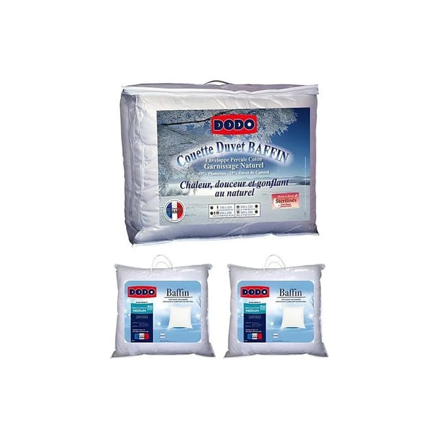 Vente-unique Bettdecke Baffin Weiß 260 cm 65 cm