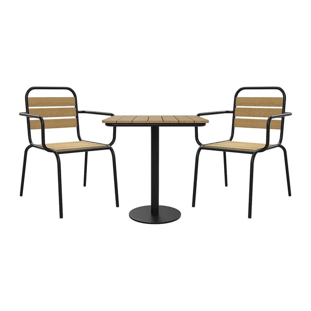 Vente-unique Gartenessgruppe Im Set Lylios Schwarz 70 cm 54 cm