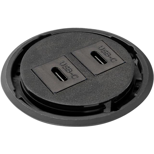 Evoline One USB C Einbau Buchse ø 59mm Charger Kunststoff Schwarz