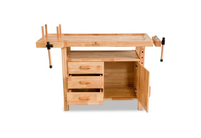BAMATO Hobelbank WORK-1380 aus Massivholz