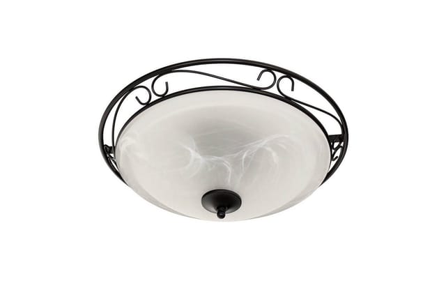 Licht-Erlebnisse Deckenleuchte ATHEN, ohne Leuchtmittel, Deckenlampe Landhausstil rustikal rund E27 Lampe