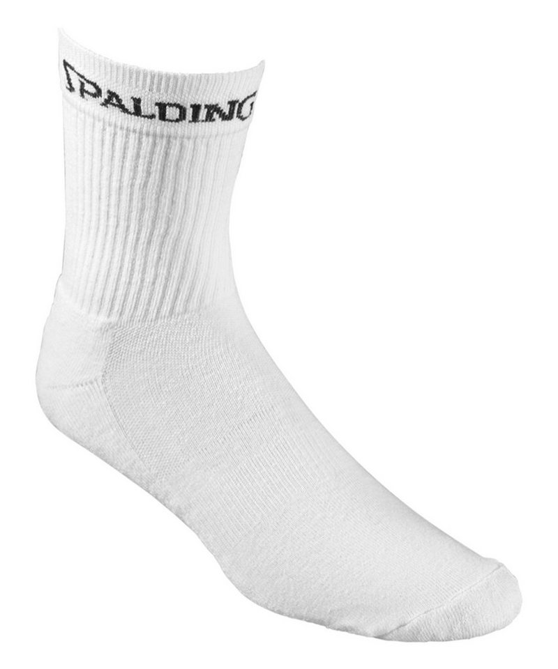 Spalding Sportsocken Spalding Mid Cut 3 Paar Socken Baumwolle