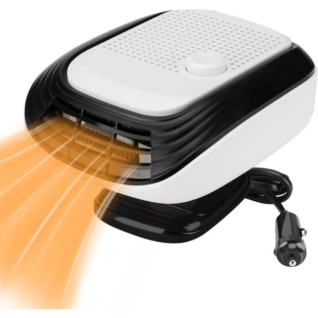 2-in-1 24v 150w Tragbare Autoheizung Mit 360-grad-drehfuß.