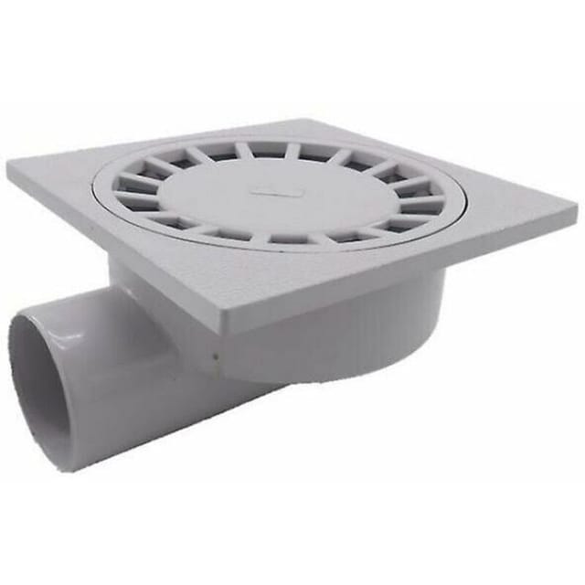 Bodenablauf Für Bad/dusche, Pvc, 200 Mm X 200 Mm, 75 Mm, Weiß