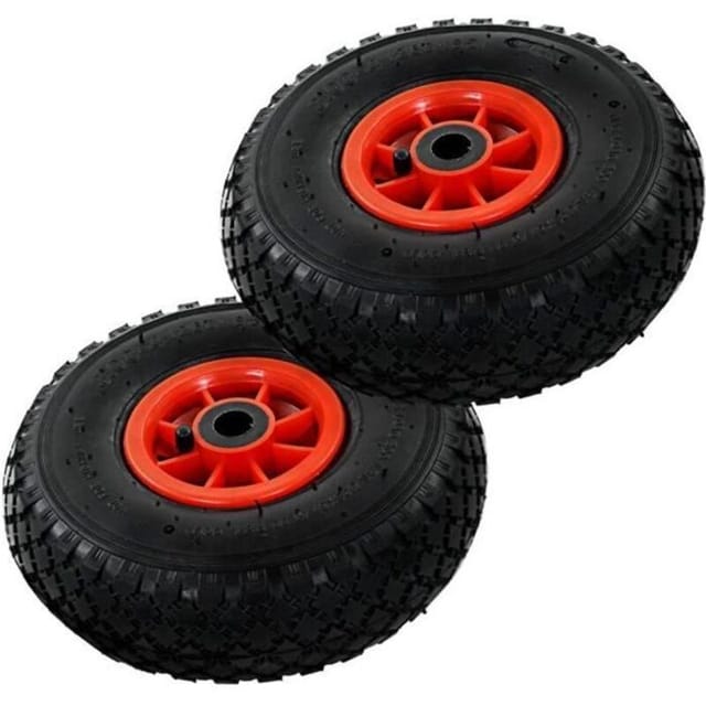 Roue De Diable 2 Pcs Caoutchouc 3.00-4 (260 X 85 Mm)-hua