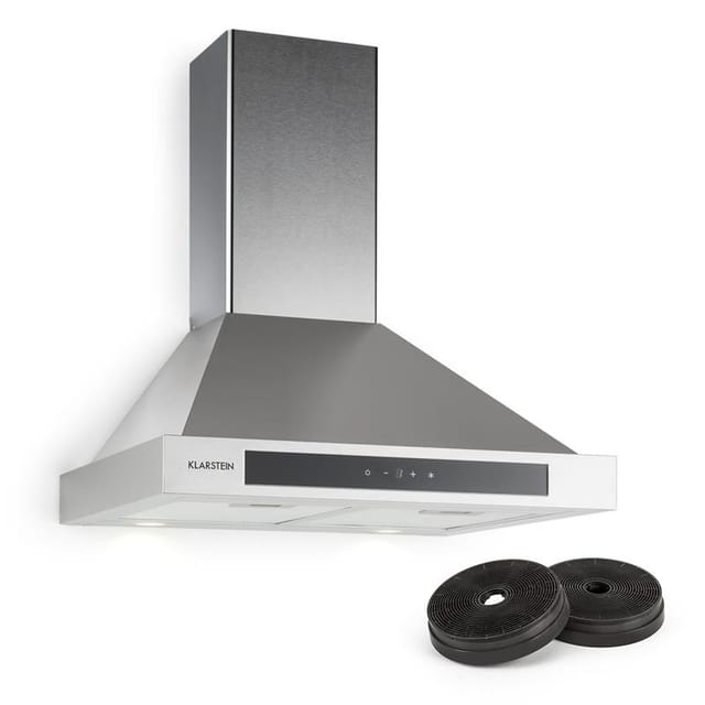 Klarstein - Zelda Dunstabzugshaube 60cm Umluftset 620 M³/h Aktivkohlefilter