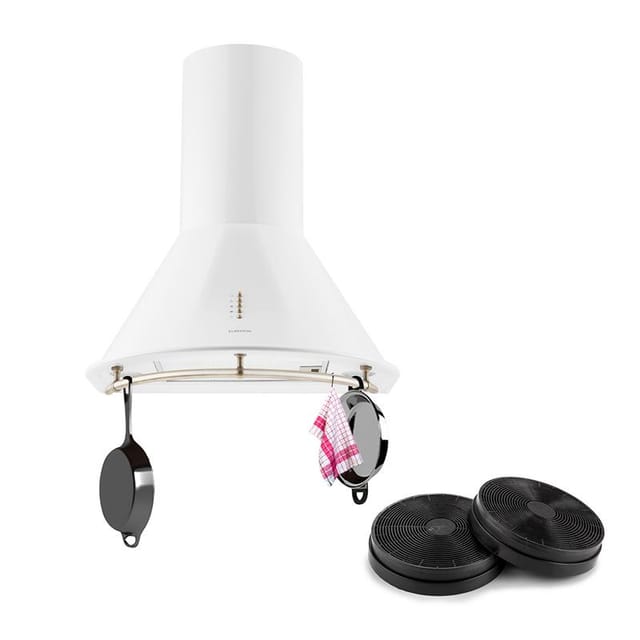 Lumio Neo Retro-dunstabzugshaube Umluftset 610 M³/h Weiß