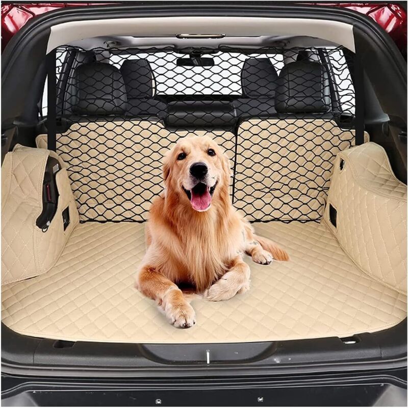 [niemals Verwendet] Suv-hundezaun, 110 X 60 Cm Haustiernetz Mit Haken, Dehnbares Gepäcknetz